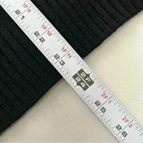 Pulse Sweater Vest Wool Cashmere Black Button Front Sleeveless Knit Size  Small - Picture 14 of 16